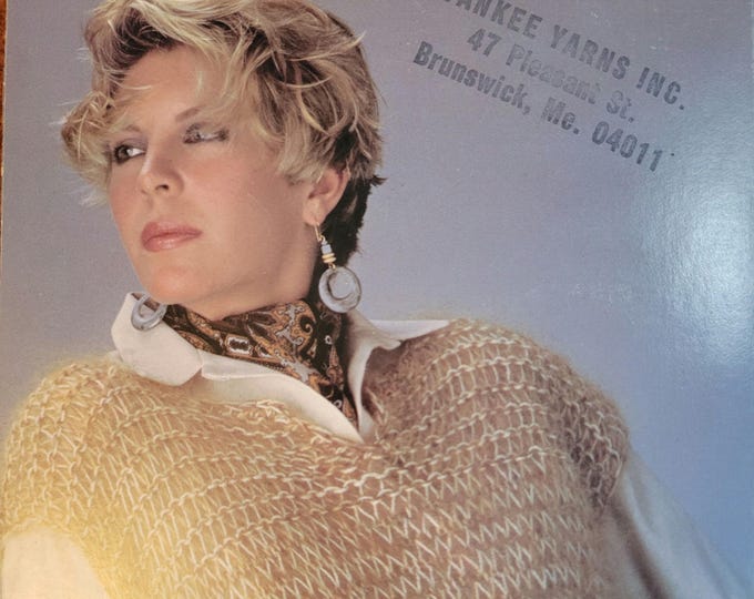 Ironstone Lacy Pullover Vest Mohair Knit Pattern Style 483. Free Shipping. Vintage Condition.