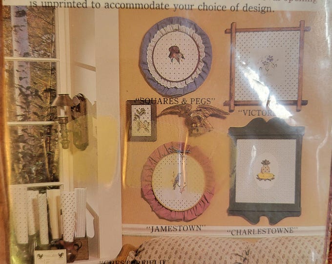 14ct 15"x15" printed even weave with a 6x8 oval center aida cloth. FREE SHIPPING.