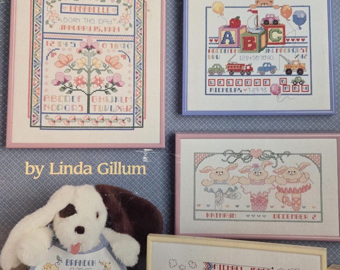 American School of Needlework Baby Samplers Cross Stitch Pattern. Free Shipping. Used Condition.