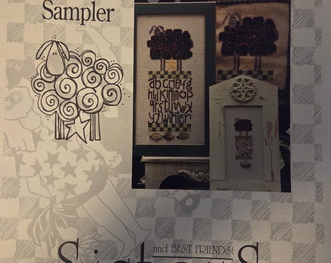 Sisters Winter Sampler  Cross Stitch Pattern. Free Shipping. Used Condition.