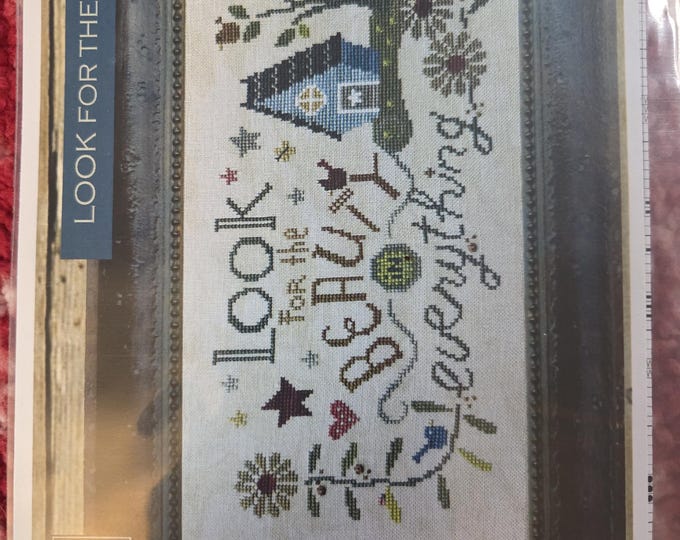 Bent Creek Look for the Beauty Sampler Cross Stitch Pattern. Includes mini flower buttons. Free Shipping. Good Condition.