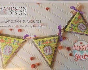 Hands on Designs Ghosties & Gourds Cross Stitch Pattern. FREE SHIPPING. Good Condition