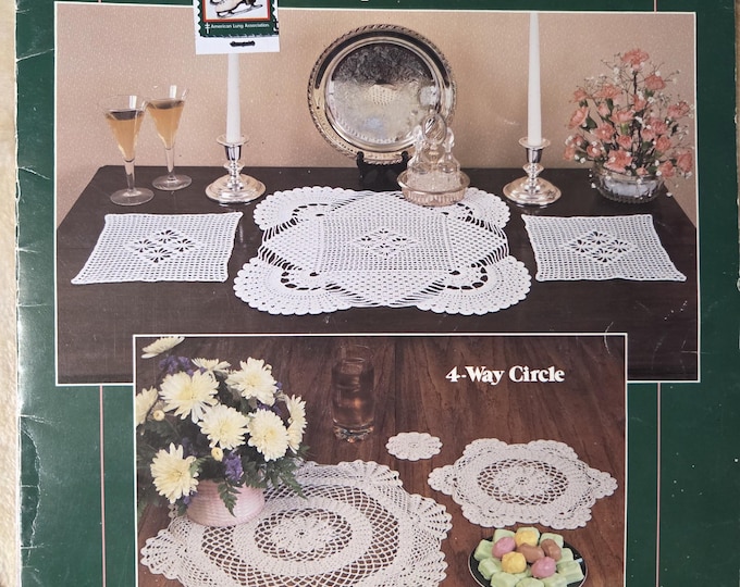Leisure Arts Doilies Crochet Pattern. FREE Shipping. Preowned Used Condition.