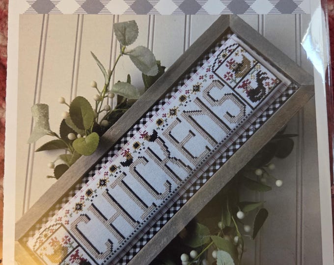 Stitching with the Housewives Word Swap Chickens Pattern. FREE SHIPPING. Good Condition