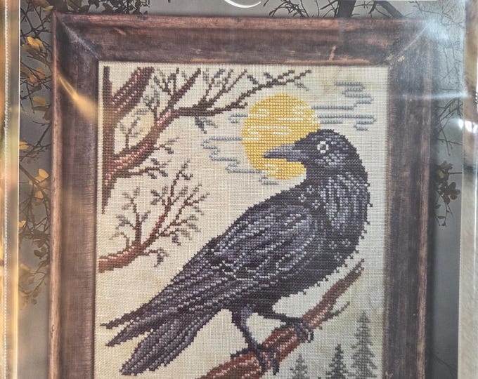 Cottage Garden A Year In The Woods Series II #4 The Crow Cross Stitch Pattern. FREE SHIPPING. New Condition.