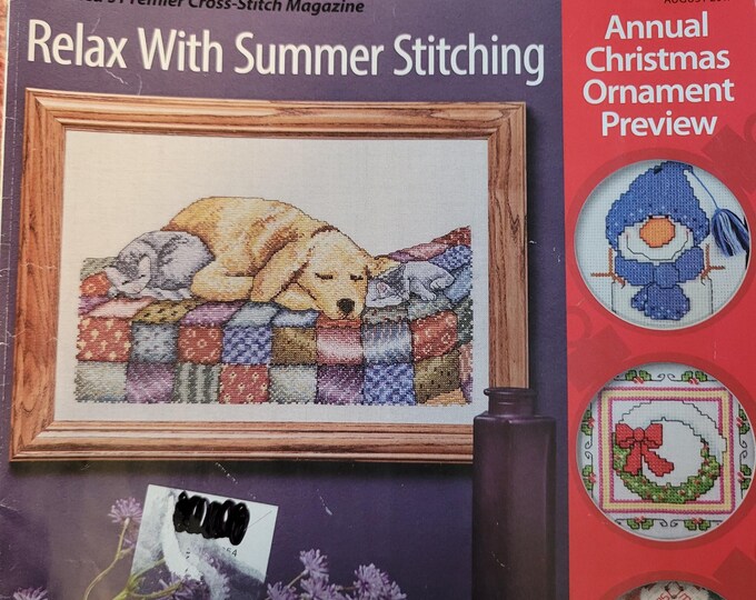 Just Cross Stitch Magazine August 2017. Used Condition. Free Shipping.