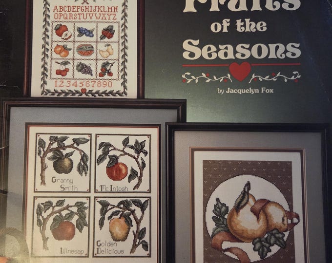 Stoney Creek Raindrop Fruits of the Seasons Cross Stitch Pattern. Free SHIPPING. Used Condition.