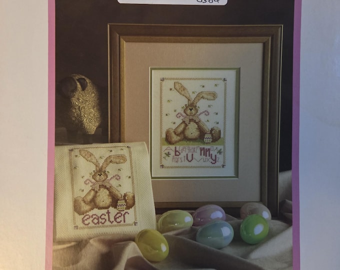 Lavender Wings Rabbitts Easter Cross Stitch Pattern. Free Shipping. Used Condition.