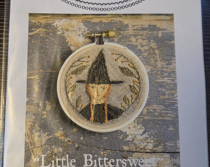 Notforgotten Farm Little Bittersweet Folk Embroidery Pattern. Estate Sale Preowned Good Condition.