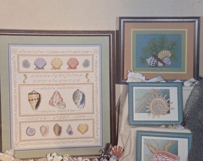 Pegasus Publication Annies Seashells Cross Stitch Pattern. FREE SHIPPING. Used Condition.