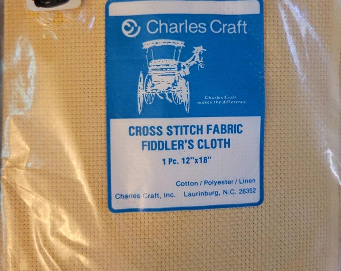 Charles Craft Fiddlers Cloth 12"x18" light brown/tan. FREE SHIPPING. Packaging is worn.
