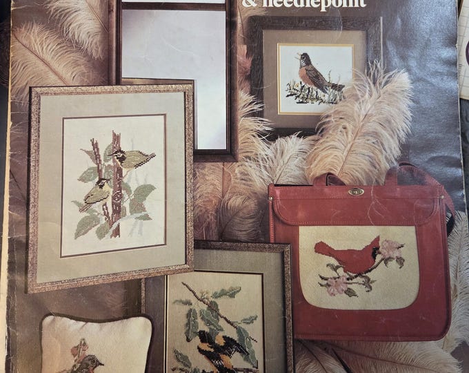 Leisure Arts Songbirds Cross Stitch Pattern. FREE SHIPPING. Preowned Older Used Worn Condition.