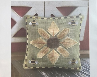 Jen's Stitching Niche Sally's August Sunflower and Bees Cross Stitch Pattern. FREE Shipping. Used Condition.