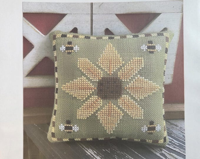 Jen's Stitching Niche Sally's August Sunflower and Bees Cross Stitch Pattern. FREE Shipping. Used Condition.