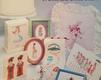 Ginnie Thompson Favorite Illustrations from Childrens Classics Cross Stitch Pattern. Free SHIPPING. Used Condition.