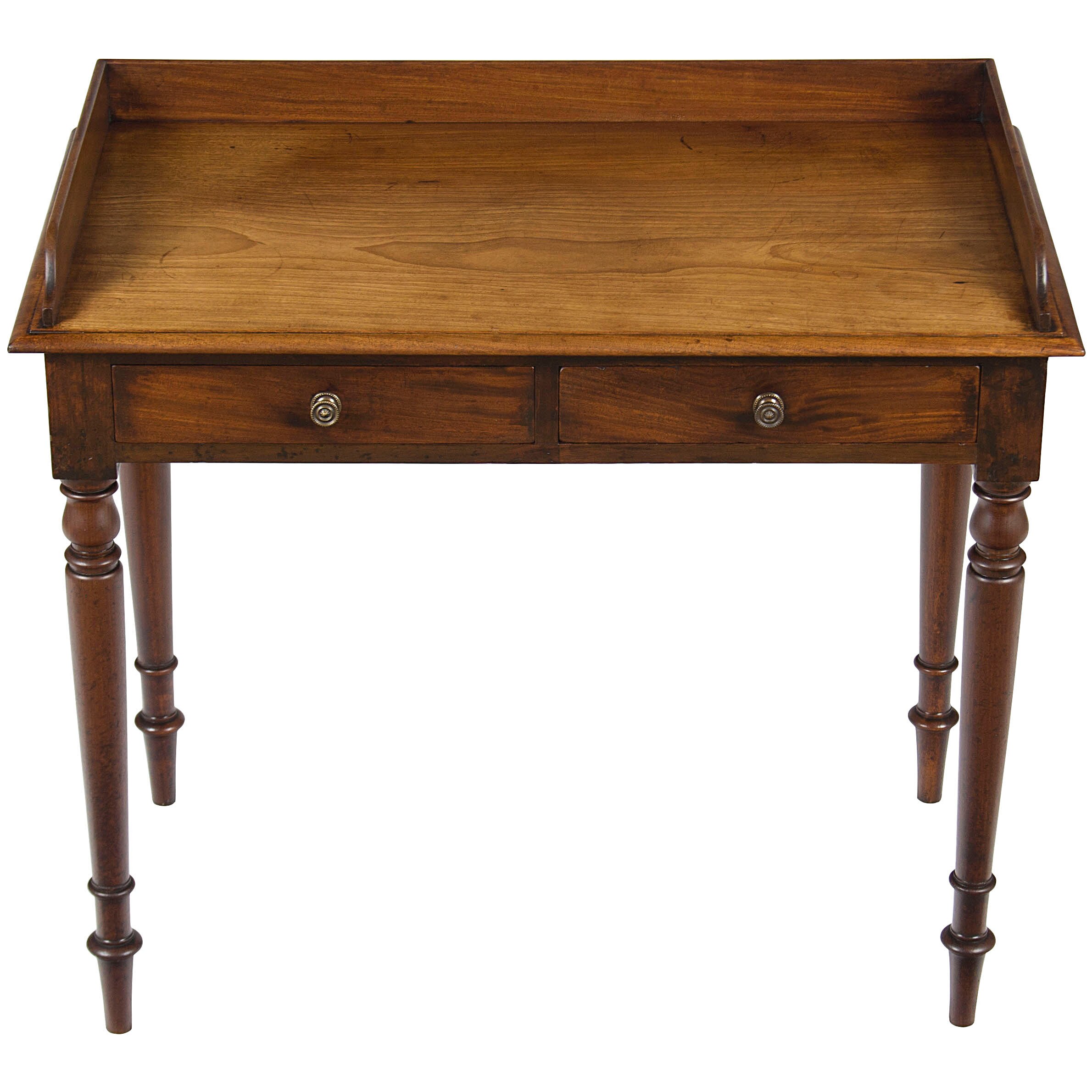 Victorian Antique Small Side Desk With Drawers