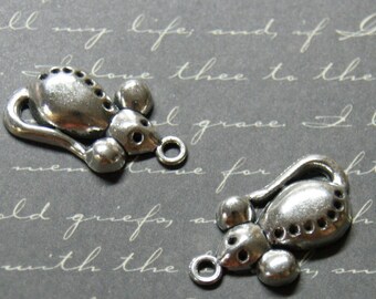 2 silver mouse charms