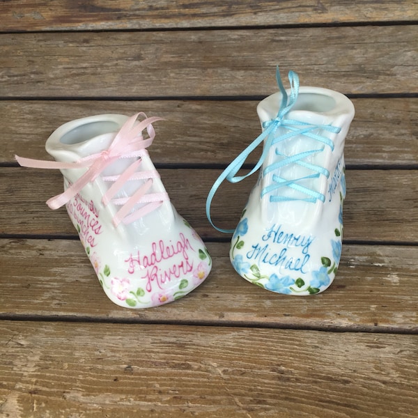 Porcelain Baby Shoe Etsy