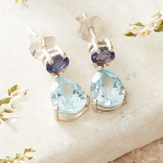 Topaz 2024 silver earrings