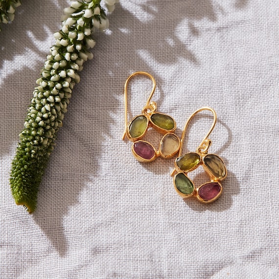 Tourmaline drop earrings deals