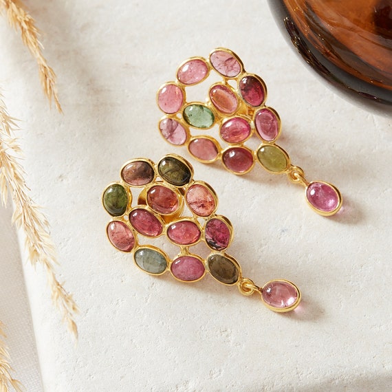 Tourmaline drop earrings discount