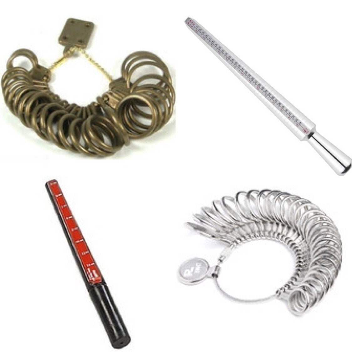 Jewelry Ring Measuring Tool Kit, Aluminum Ring Size Mandrel