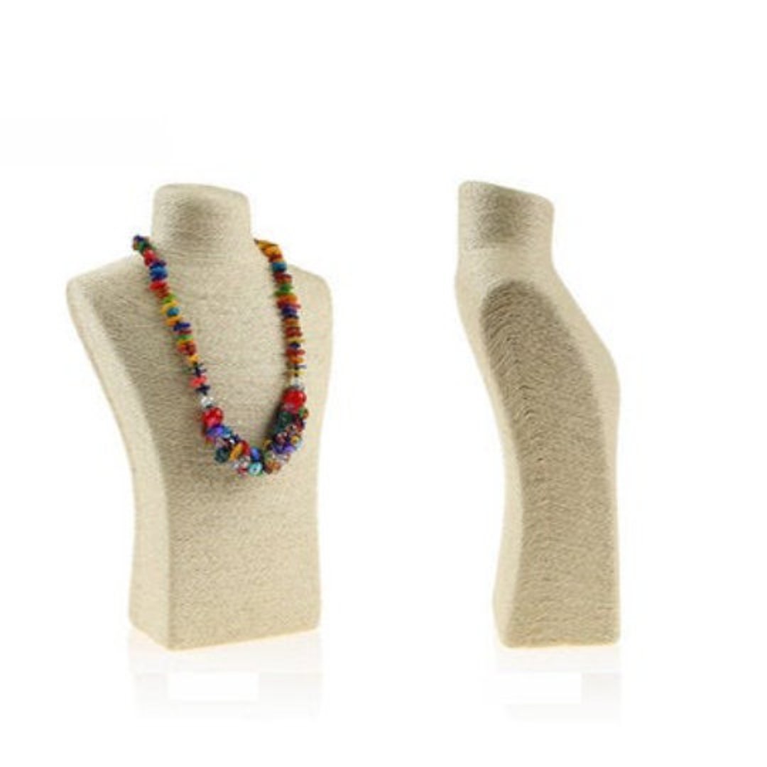 Paper Twine Jewelry Necklace Display Ecofriendly Bust Form Etsy