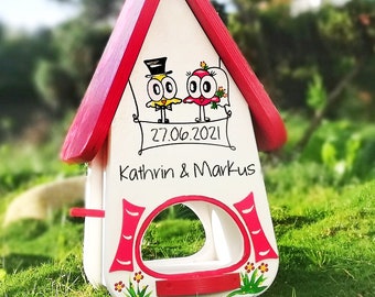 Birdhouse Wedding, Wedding Guest Gift Personal wedding gift for the bridal couple