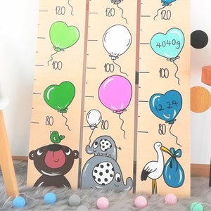 Messlatte Kinder, Messlatte Holz, Messlatten, individuelle Geschenke, personalisierte Messlatten