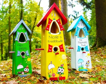 Vogelvilla, Vogelhaus, Nistkasten, Futterhaus Vogelvilla personalisiertes Geschenk Garten