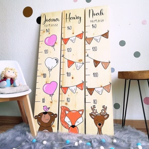 Messlatte Kinder, Messlatte Holz, Messlatten, individuelle Geschenke, personalisierte Messlatten