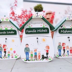 Mailbox, wooden mailbox, hand-painted and individualized