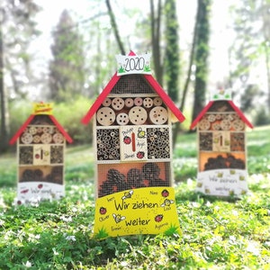 Kindergarten farewell gift | Insect hotel | Insect house for farewell | with the children&#39;s names | personalized | weatherproof