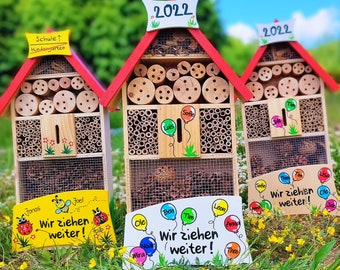 Insect house kindergarten farewell gift gift educator insect hotel insects children kindergarten nature XL