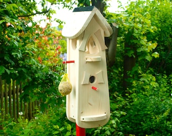 Vogelhaus Bausatz Vogelhaus bemalen , Vogelhaus bauen, Vogelhaus inkl. Farbset Geschenkidee zum Kindergarten Abschied