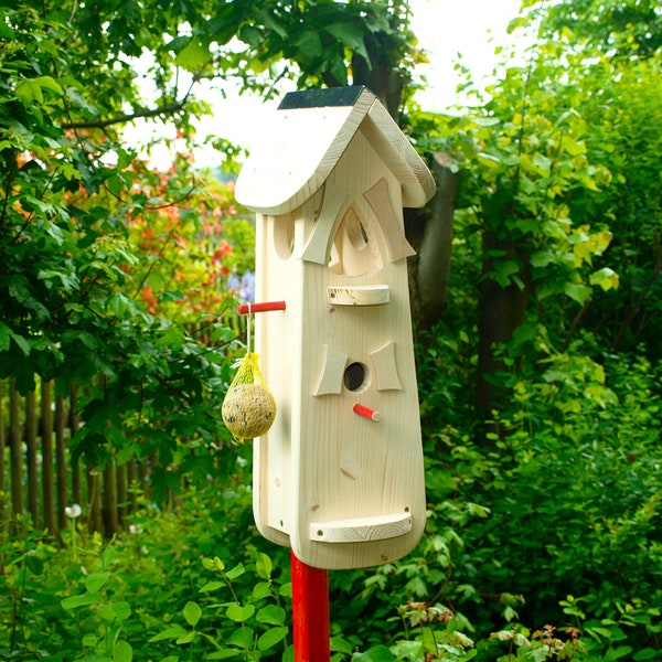 Vogelhaus Bausatz Vogelhaus bemalen , Vogelhaus bauen, Vogelhaus inkl. Farbset Geschenkidee zum Kindergarten Abschied