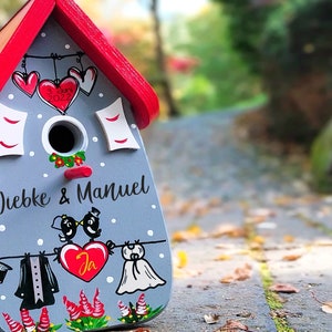 Hochzeitsgeschenk, Vogelhaus Hochzeit Bild 7