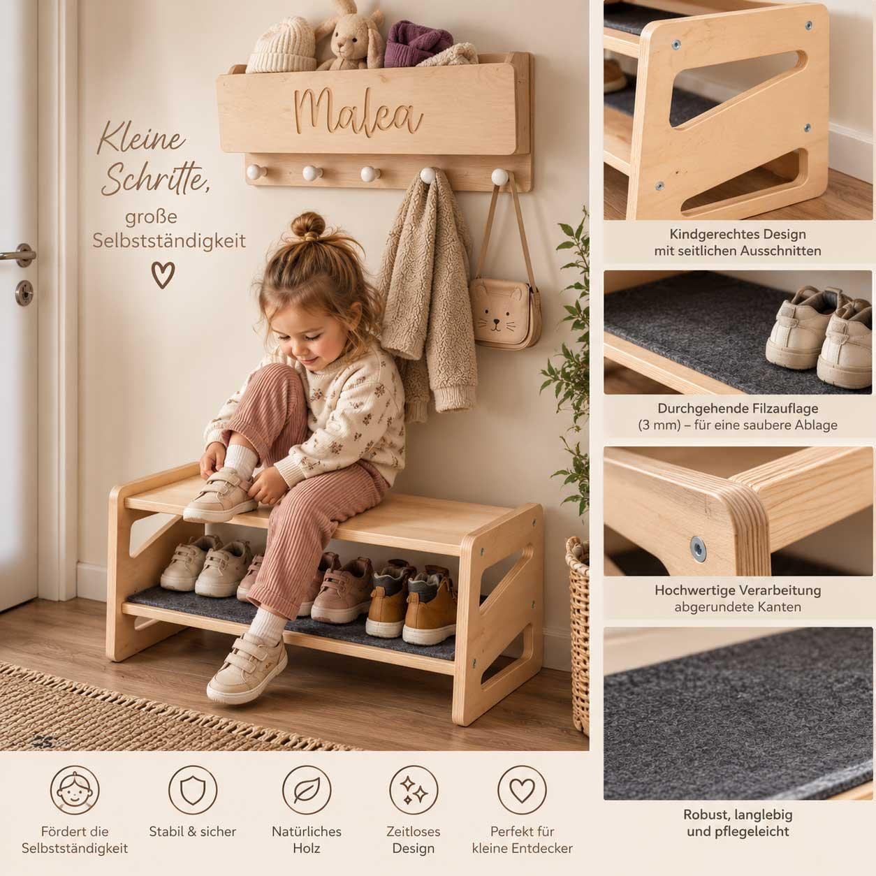 Schuhschrank mit sitz