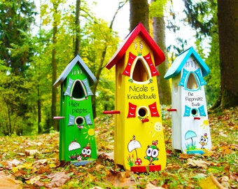 Bird house, bird feeder nesting box, bird villa, moving in gift,