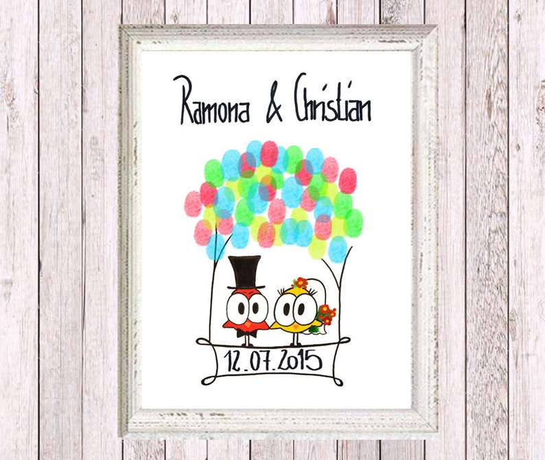 Wedding fingerprint wedding Guestbook