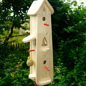 Birdhouse to paint yourself, birdhouse kit, birdhouse feeder image 1