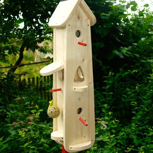 Vogelhaus Bausatz Futterhaus, Vogelhaus zum selber bemalen, Kindergarten Abschiedsgeschenk Bild 1