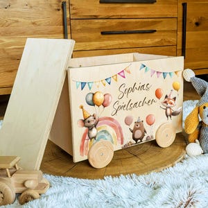 Toy Box Baby Children Gift for Birth and Baptism Toy Storage