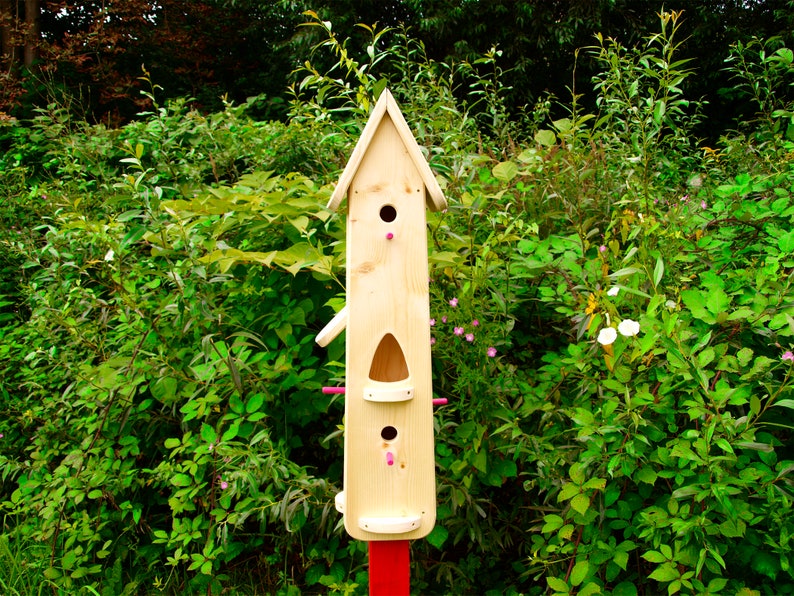Birdhouse to paint yourself, birdhouse kit, birdhouse feeder image 4