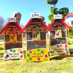 Farewell gift for kindergarten | Daycare farewell | Gift for teachers | Insect hotel | Kindergarten farewell | Personalized | Weatherproof image 5