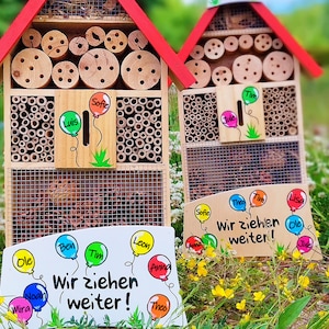 Kindergarten farewell I Teacher farewell gift I Insect hotel I Farewell kindergarten gift, weatherproof, with names of the children