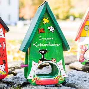 Bird house, nesting box, feeding house, XXL bird villa as feeding house personalized gift for garden lovers