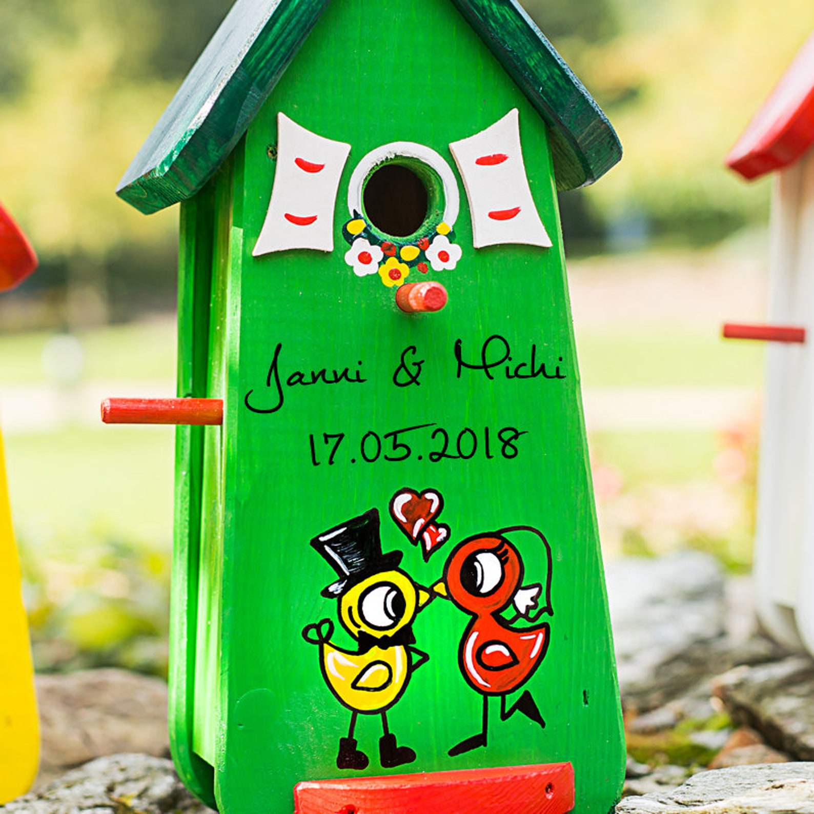 Bird House Wedding Nest Box Wedding Birdhouse Etsy