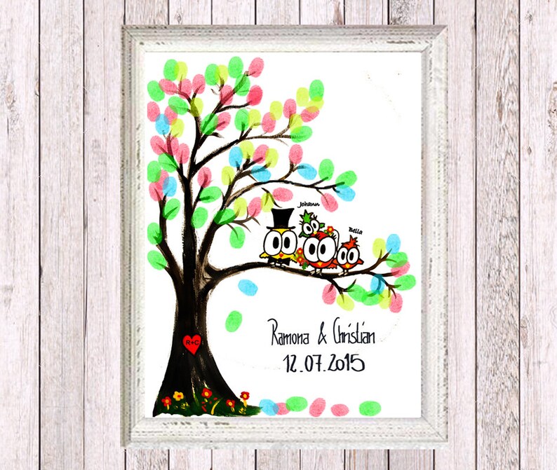 Wedding fingerprint wedding Guestbook