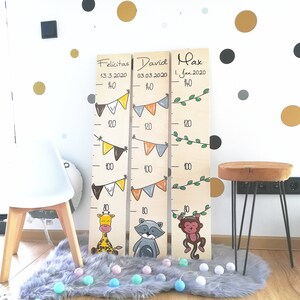 Messlatte Kinder, Messlatte Holz, Messlatten, individuelle Geschenke, personalisierte Messlatten